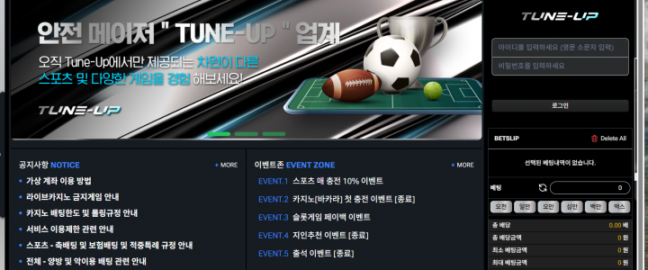 튠업 토토 신규사이트, 도메인과 개설 정보부터 살펴봐